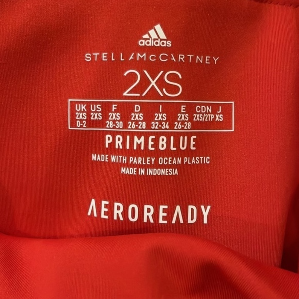 Stella McCartney for Adidas Red TP tights work out pants XXS - Picture 7 of 12